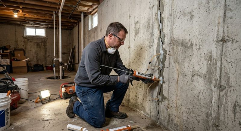 Basement Crack Repair in East Brunswick, NJ