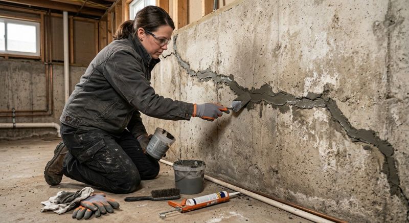 Cracked Basement Floor Repair in East Brunswick, NJ