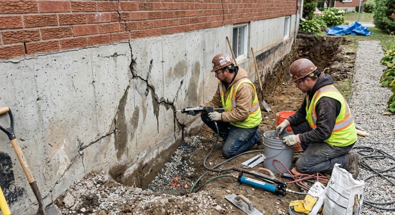 Cracked Foundation Repair in Basking Ridge, NJ