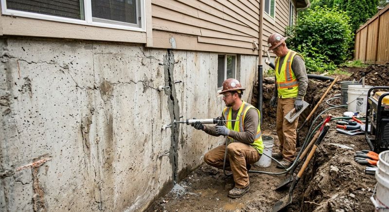 Cracked Foundation Repair in Eatontown, NJ