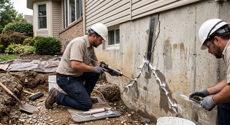 Cracked Foundation Repair in Freehold, NJ