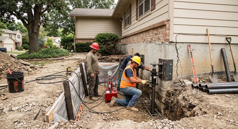 Cracked Foundation Repair in Hunterdon County, NJ