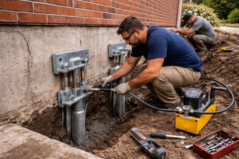 Foundation Pier Repair in East Brunswick, NJ