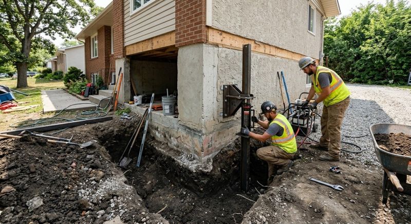 Foundation Pier Repair in East Brunswick, NJ