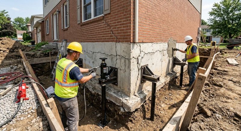 Foundation Structural Repair in Bedminster, NJ