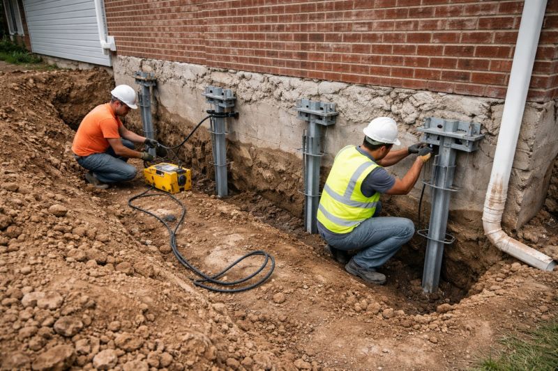 Helical Piers Installation in East Brunswick, NJ