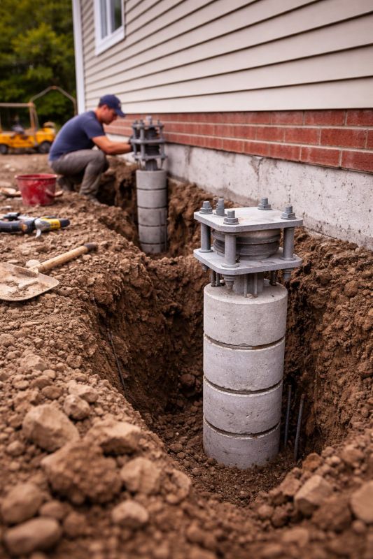 Helical Piers Installation in East Brunswick, NJ