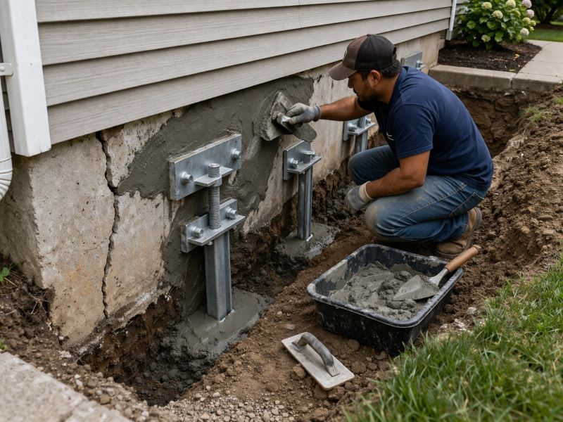 House Foundation Repair in Farmingdale, NJ