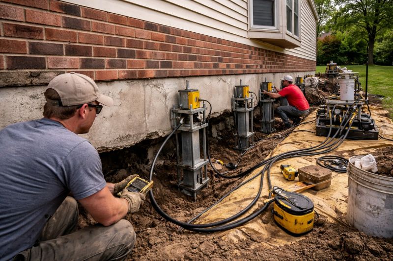 Settling Foundation Service in Lawrence Township, NJ