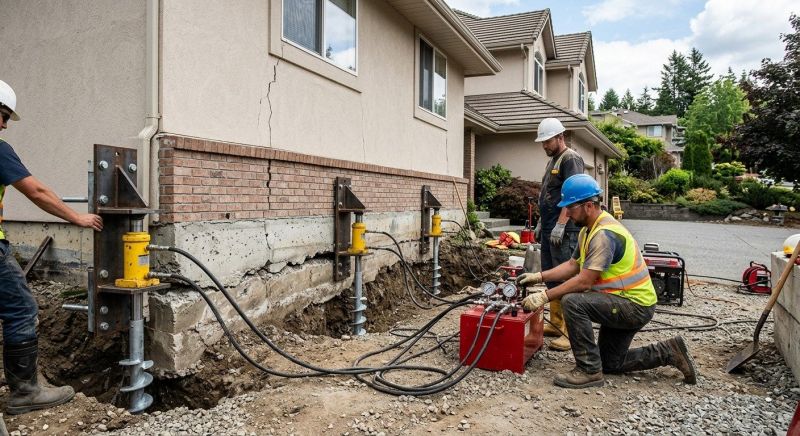 Sinking Foundation Lifting in East Brunswick, NJ