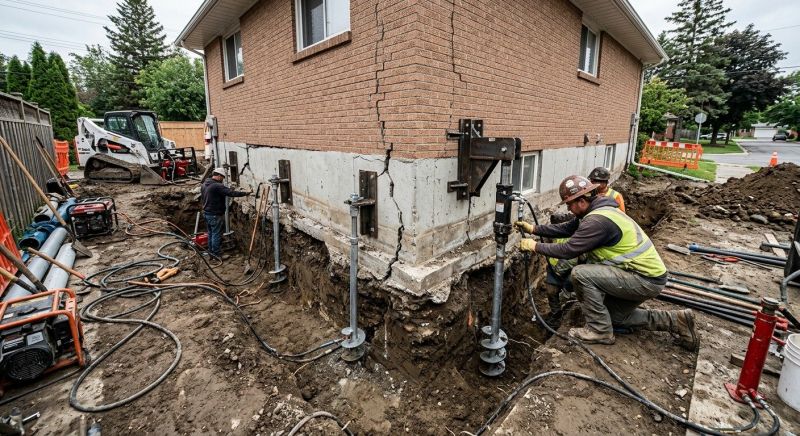 Sinking Foundation Repair in Asbury Park, NJ