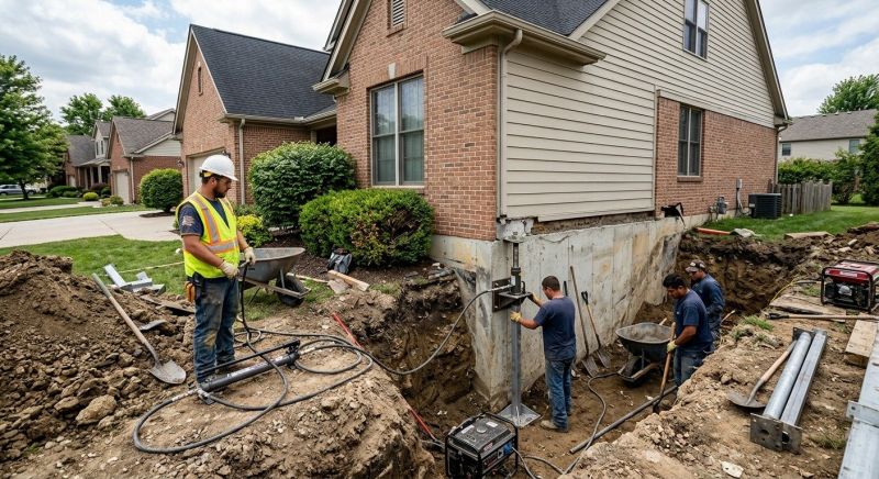Sinking Foundation Repair in Bedminster, NJ