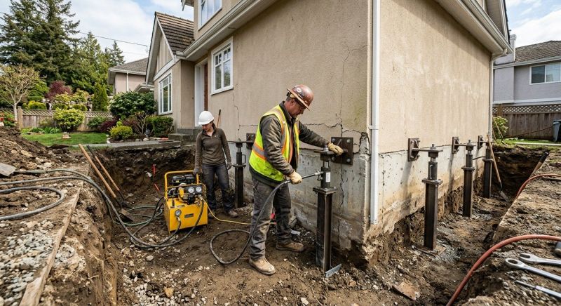 Sinking Foundation Repair in Hillside, NJ