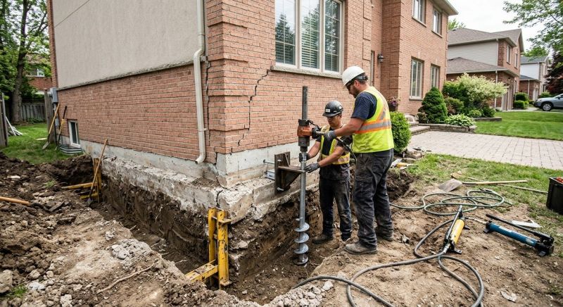 Sinking Foundation Repair in Middletown, NJ