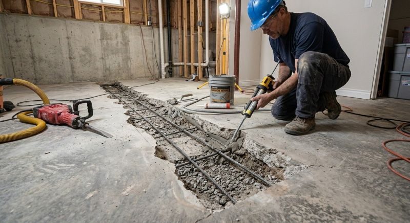 Slab Foundation Repair in East Brunswick, NJ